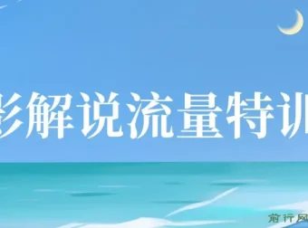 电影解说流量特训班：入门+进阶+剪辑速成，快速掌握影视解说技能