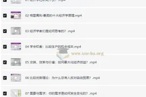 清华大学靳卫萍老师：经济学思维30讲，读懂生活中的经济学逻辑