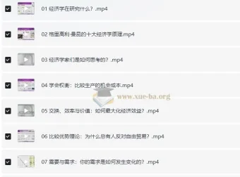 清华大学靳卫萍老师：经济学思维30讲，读懂生活中的经济学逻辑