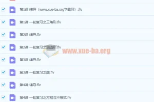 2020寒假朱韬初三数学直播课 一轮复习全程班