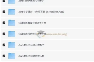 小儿郎 2025春小学语数英53系列学习资料包（1-6年级下册）