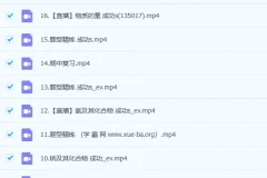2023高一化学成功S班 暑假班+秋季班 更新17讲