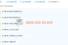 初中语文八年级精讲 赵成程 名著阅读与古诗文全解析