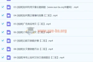 2024高三高考英语二轮复习 高艳丽 全套知识视频