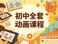 初中全套动画课程，九科教学一站配齐