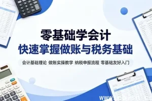 会计基础与实操全攻略 从概念到纳税申报系统教学 全套实操视频教程