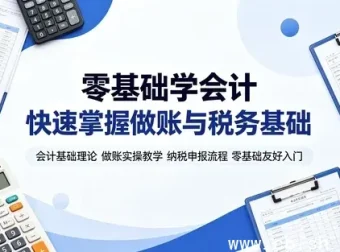 会计基础与实操全攻略 从概念到纳税申报系统教学 全套实操视频教程