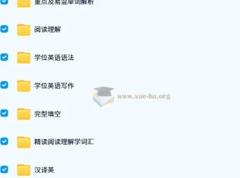 小董学长学位英语山东课程 备考资料合集