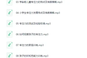 林薇：10堂课让孩子拥有惊人专注力[MP3]