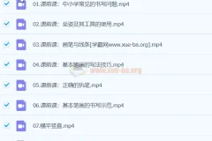 李伟书法幼小思维书写精品课 43讲系统训练