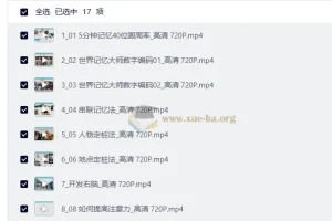 最强大脑100天记忆特训：右脑绘图记忆系统课程