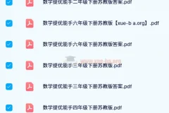 24春 通成学典提优能手 小学数学下册苏教版1-6年级