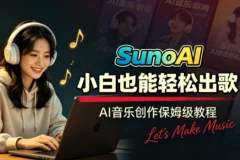 Suno AI音乐创作实战课：从提示词到声音克隆，零基础玩转音乐接单变现
