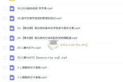 2026高三生物高考一轮复习 张鹏全程班 讲义+培优专题练