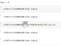 暑假预复习衔接一本通 小学语文 25年（1升2至5升6）