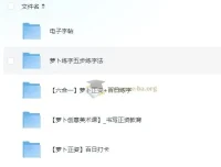 萝卜练字 小学生硬笔书法课 正姿控笔与百日练字全套资源