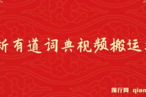 有道词典最新蓝海项目 视频搬运变现日入800+