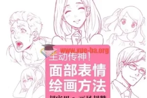 254 漫画动漫角色表情绘制教程 面部表情绘画方法 中文版 情感表现技巧