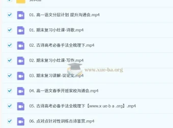 2025春季高一语文 马一鸣学习成长与规划系统S 课程资源