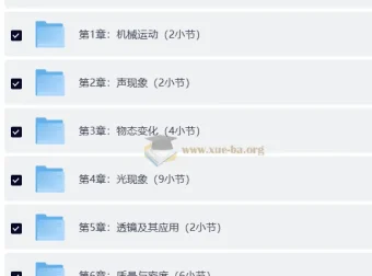 边画边讲的物理课 初中物理八年级上 视频讲解+习题精练