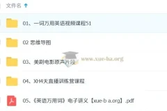 兴辉老师英语万用词：一词万用视频课+美剧原声片段+思维导图+电子讲义