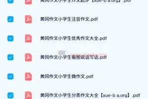 黄冈作文系列小学生作文起步与提升PDF合集