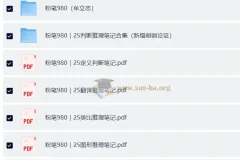 2025粉笔980大神笔记 行测全科手写笔记整理