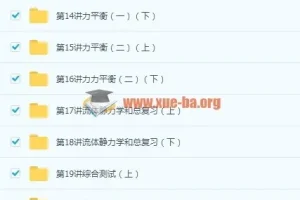 全国高中物理竞赛入门篇 运动学与静力学 新高一20讲