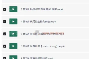 零基础英语语法全集50讲 从入门到精通视频课程