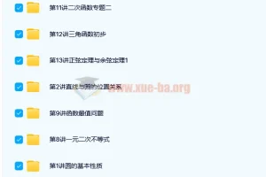 路亨初二数学创新竞赛秋季班15讲完结 含全套讲义