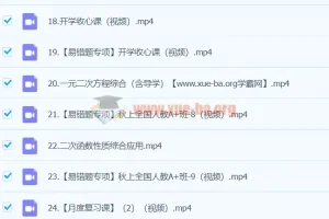 2024届初三数学中考A+秋季班（王杭州）人教上册课程资源