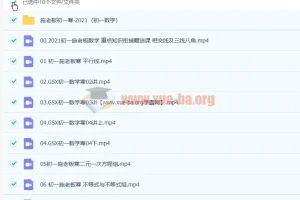 施老板施佳辰 2021寒假初一数学7讲完结 含全套讲义与习题资料