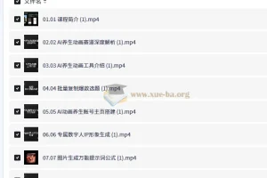 零基础AIGC动画实战课 养生动画赛道全流程实操教学