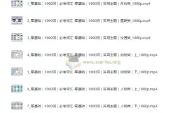 原原高ING《英语速记课·万能考试5000词》视频+配套资料