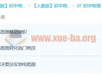 初中物理边玩边学 秒杀实物电路图课程