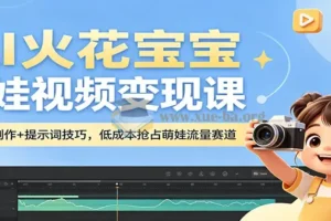 AI火花宝宝萌娃视频变现课 零基础AI视频制作与提示词技巧实战