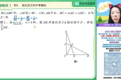 徐丝雨2023初三数学S班中考一轮复习课程精华（含课堂笔记+视频）