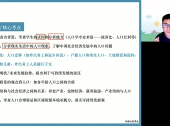 2024高三地理冲刺：林萧自然/人文/区域地理点睛课