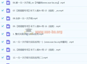 2024秋季A+班初一数学（徐丝雨）课程资源合集