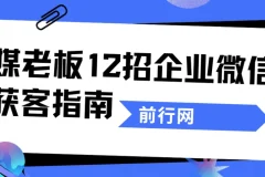 媒老板12招企业微信获客指南：从引流到成交的私域实战课