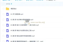 2027高中高一化学 林森 暑假A+班 课程合集