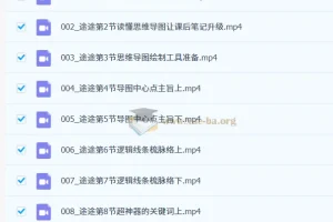 白马老师思维导图巩固提高课14讲 从入门到进阶系统掌握