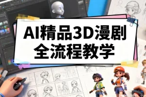 零基础精通AI 3D漫剧全流程，打造爆款动画短剧实战课