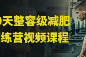 30天整容级减肥训练营（完结）：全身减脂+局部塑形系统课
