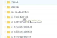 幼小衔接拼音学习合集 儿歌动画视频课全套资源