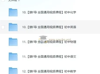 猿辅导初中课程合集 130GB 全科视频资源